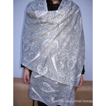 Cashmere Paisly Print Shawl